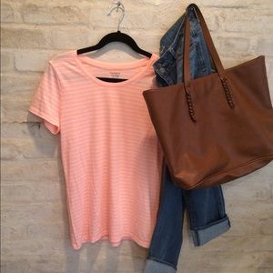 Gap Coral Striped Tee
