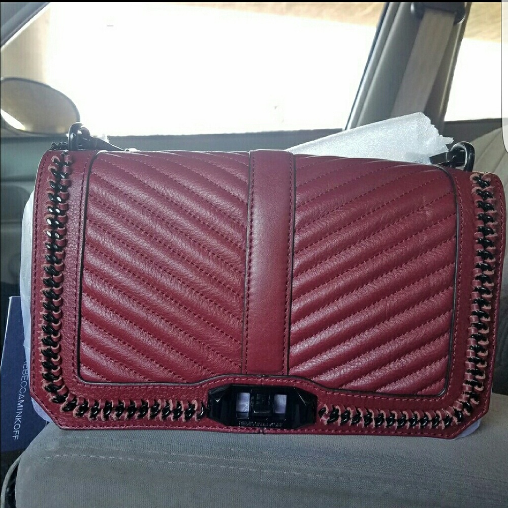 Rebecca Minkoff love crossbody with chain