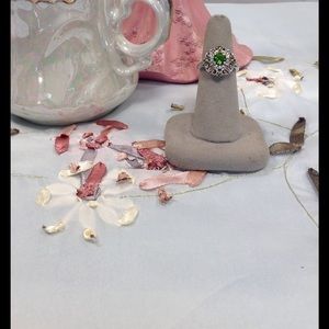 🇺🇸Sterling silver chrome diopside ring