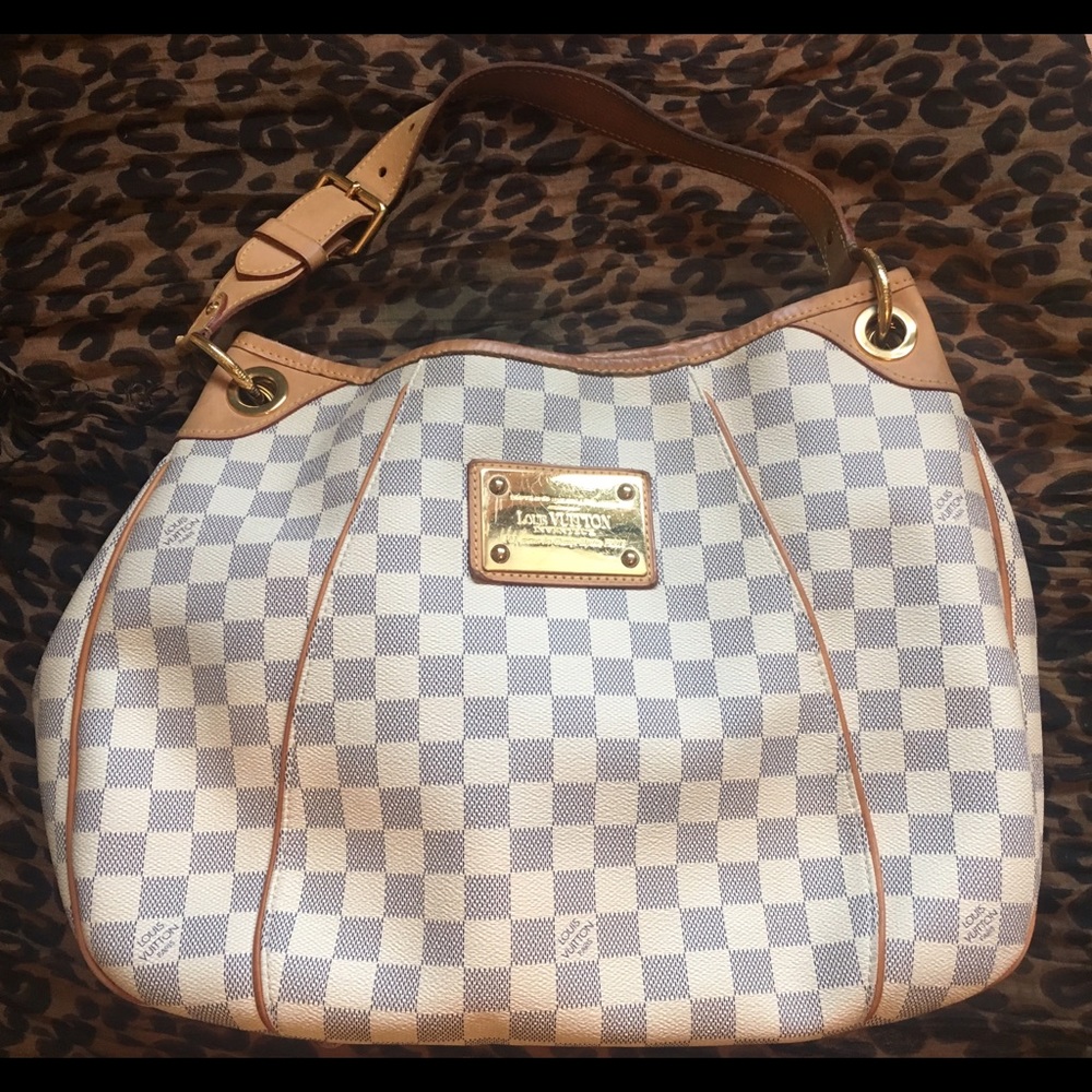 Auth Louis Vuitton Damier Azur Galliera PM