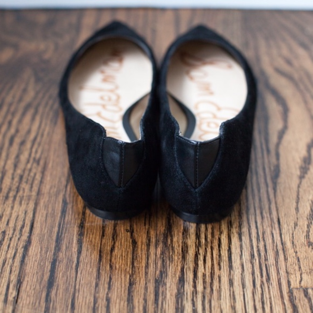 Sam Edelman Rae Black Suede Flats - Picture 2 of 4