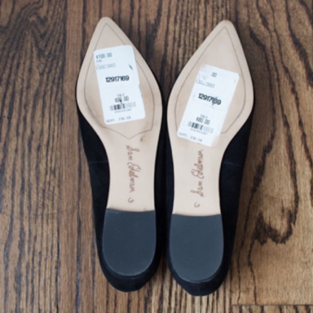 Sam Edelman Rae Black Suede Flats - Picture 3 of 4