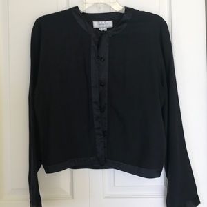Black silk jacket