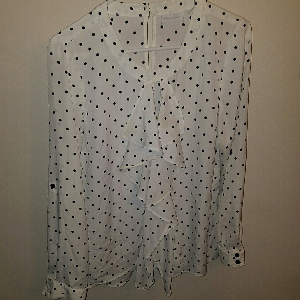 NY&CO Polkadot Professional Blouse