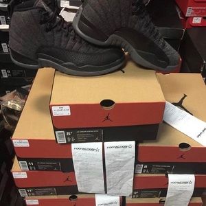 Wool Jordan Retro 12's