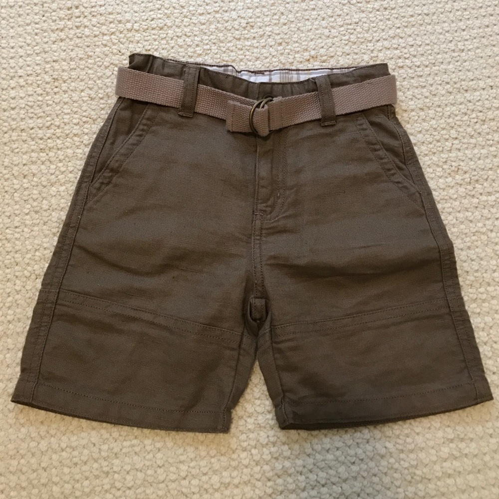 Janie & Jack linen/cotton shorts w/belt 18-24mos