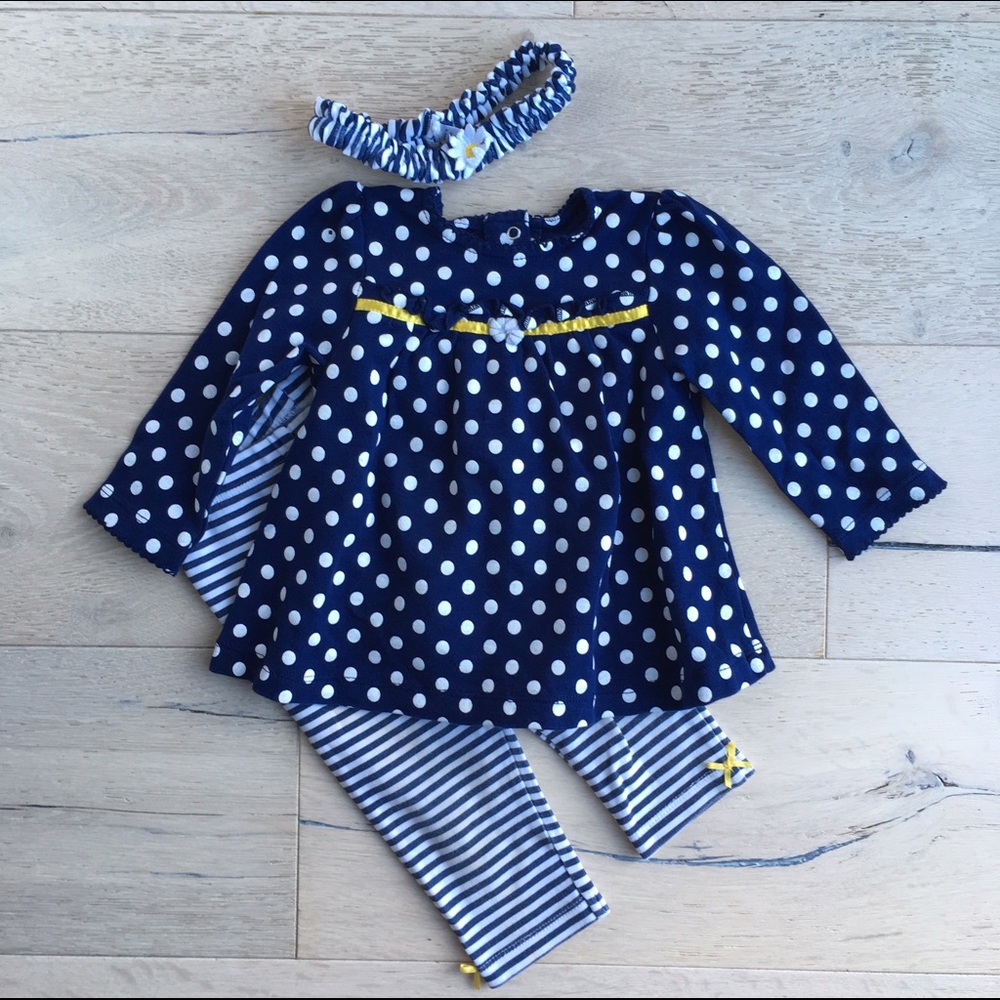 Little Me Girls' 3 Piece Tunic Set