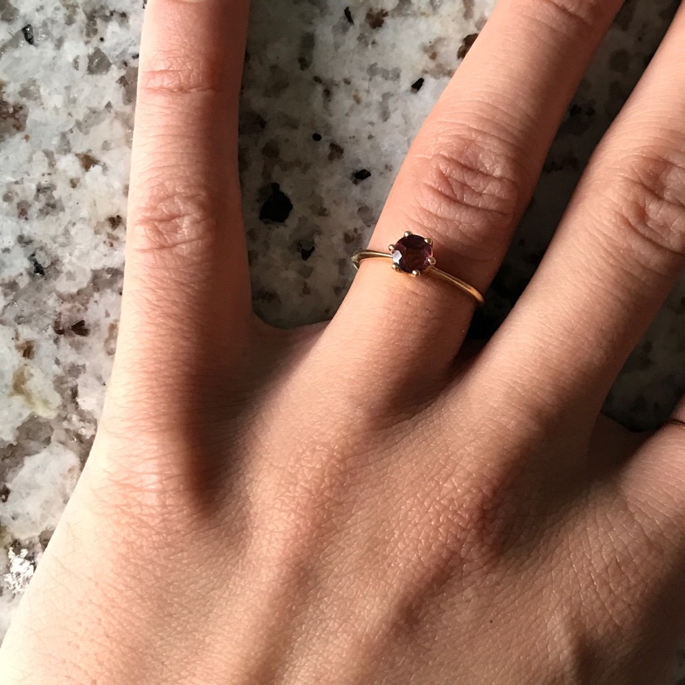 ippolita 18k pink citrine yellow gold ring