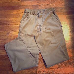Men's Carhartt Pants (khaki) 33x34 LIKE NEW