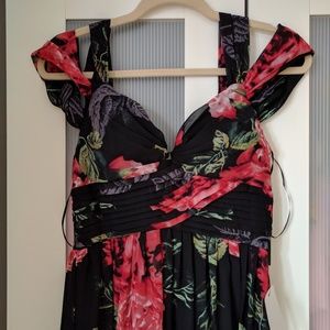 Rose print Lulus dress