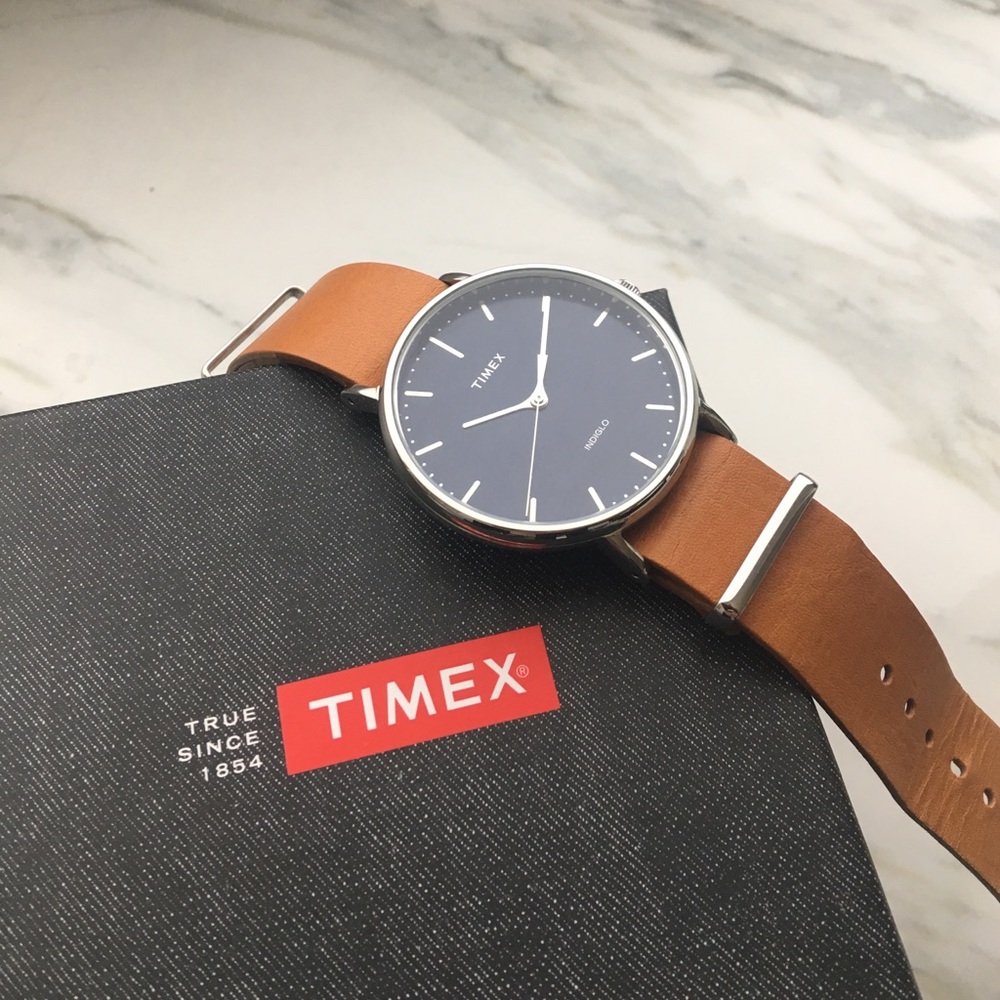 Timex Indiglo Watch. Lightly worn, with box.