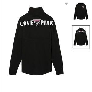 VS PINK Varsity Quarter snap XS NWT