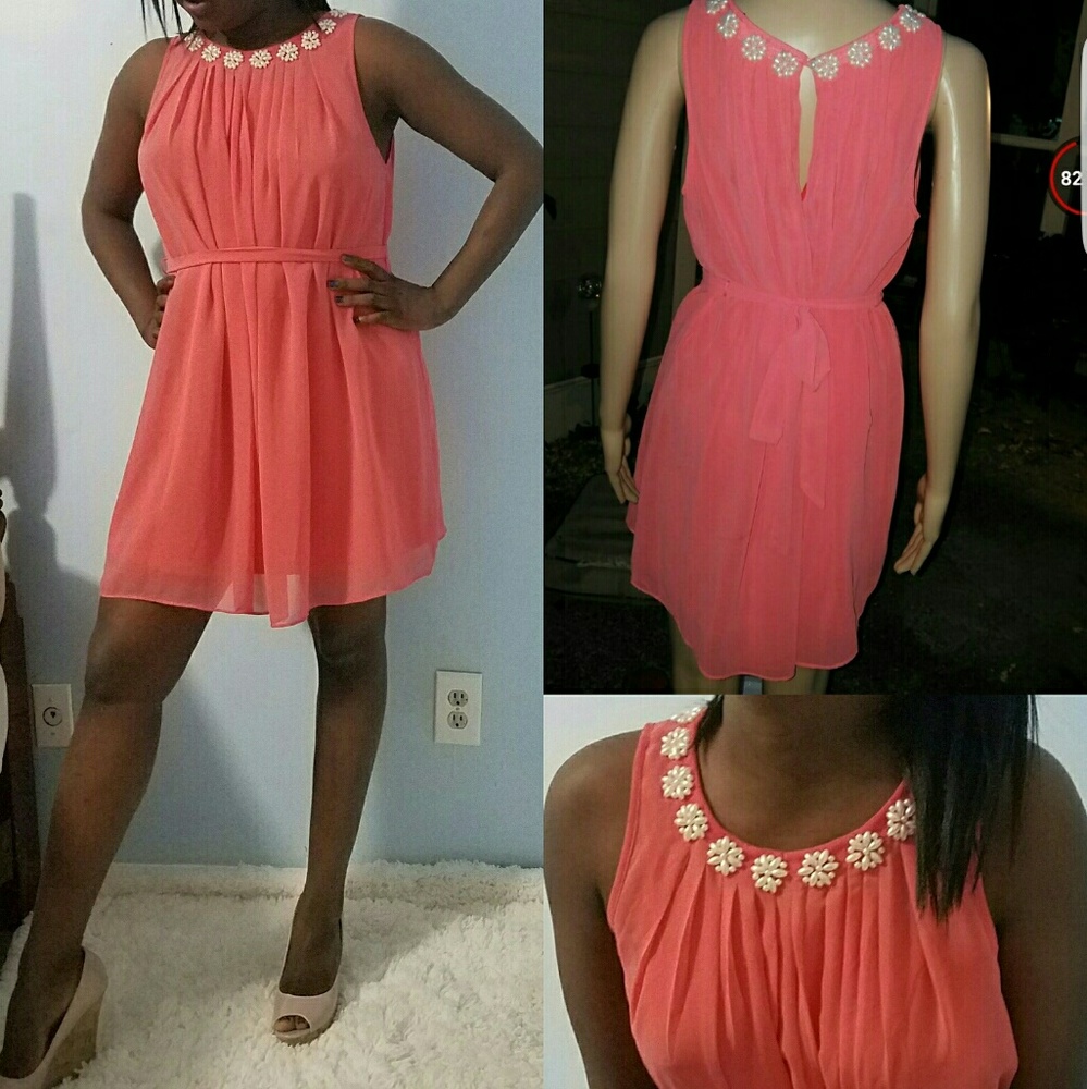 Coral dress