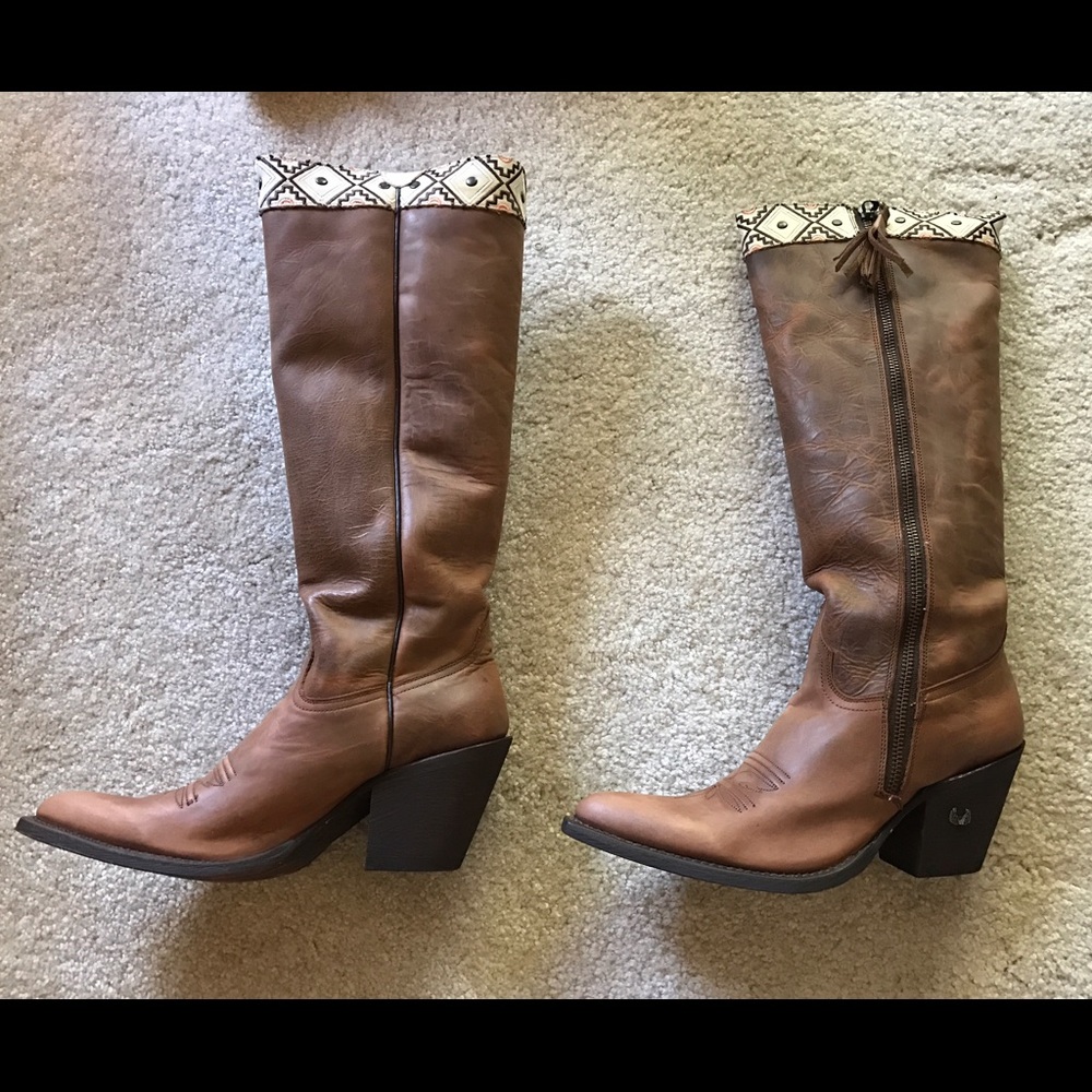 Eight Second Angel leather cowboy boots