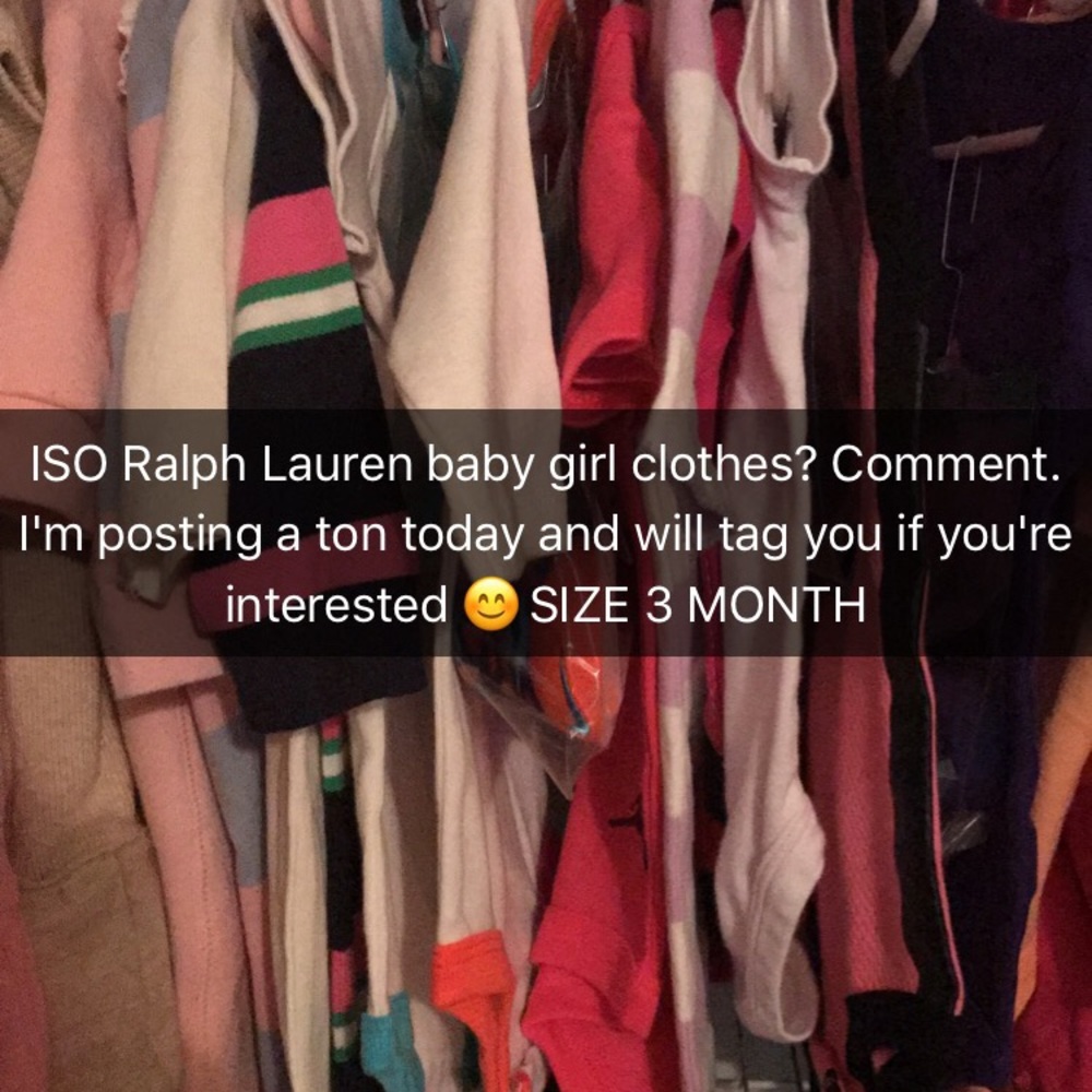 ISO Ralph Lauren baby girl clothes?
