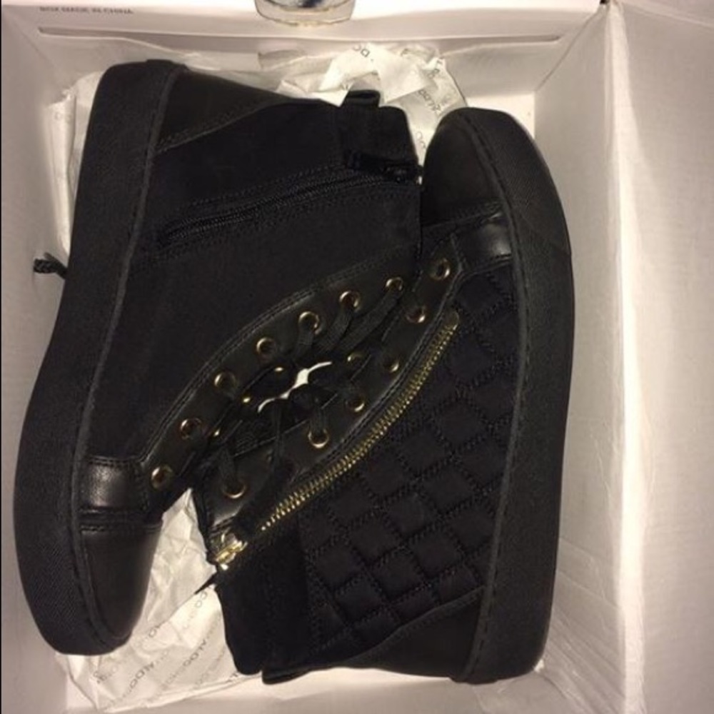 Black High Top ALDO tennis shoes