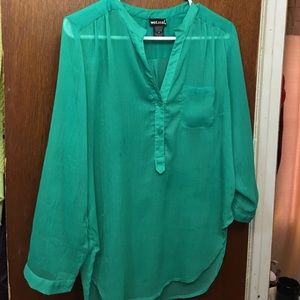 Green blouse