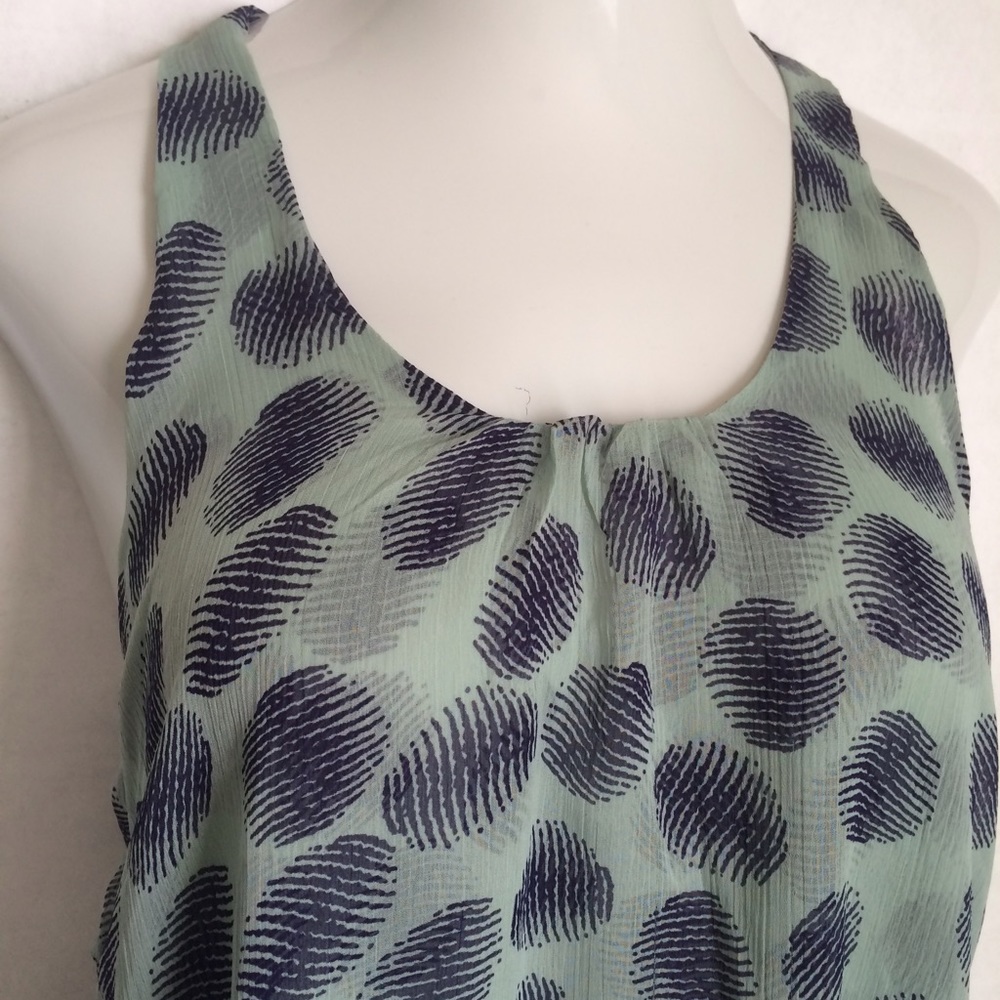 Freebird ruffled T-strap top - Picture 2 of 3