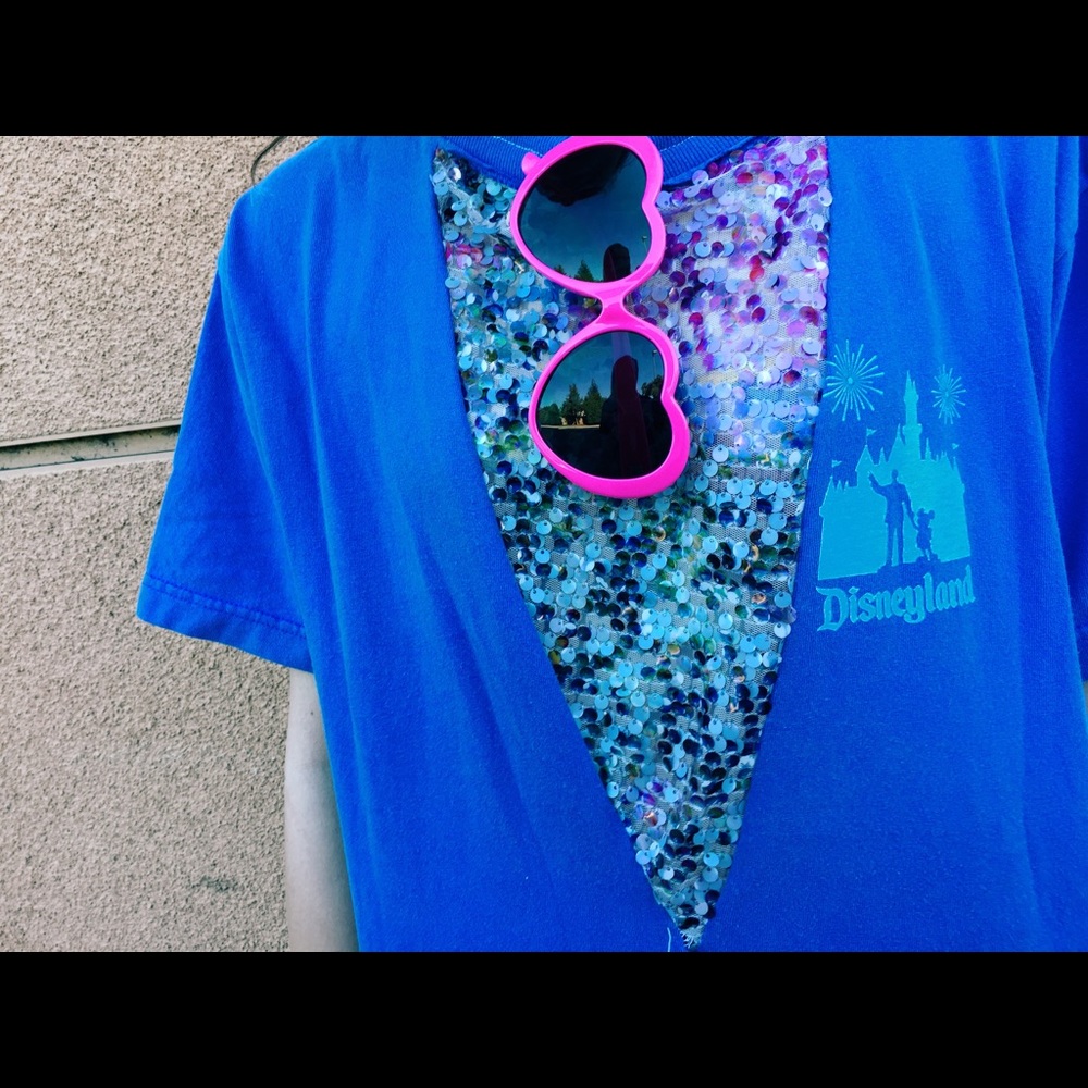 sequin insert disneyland lf inspired tee