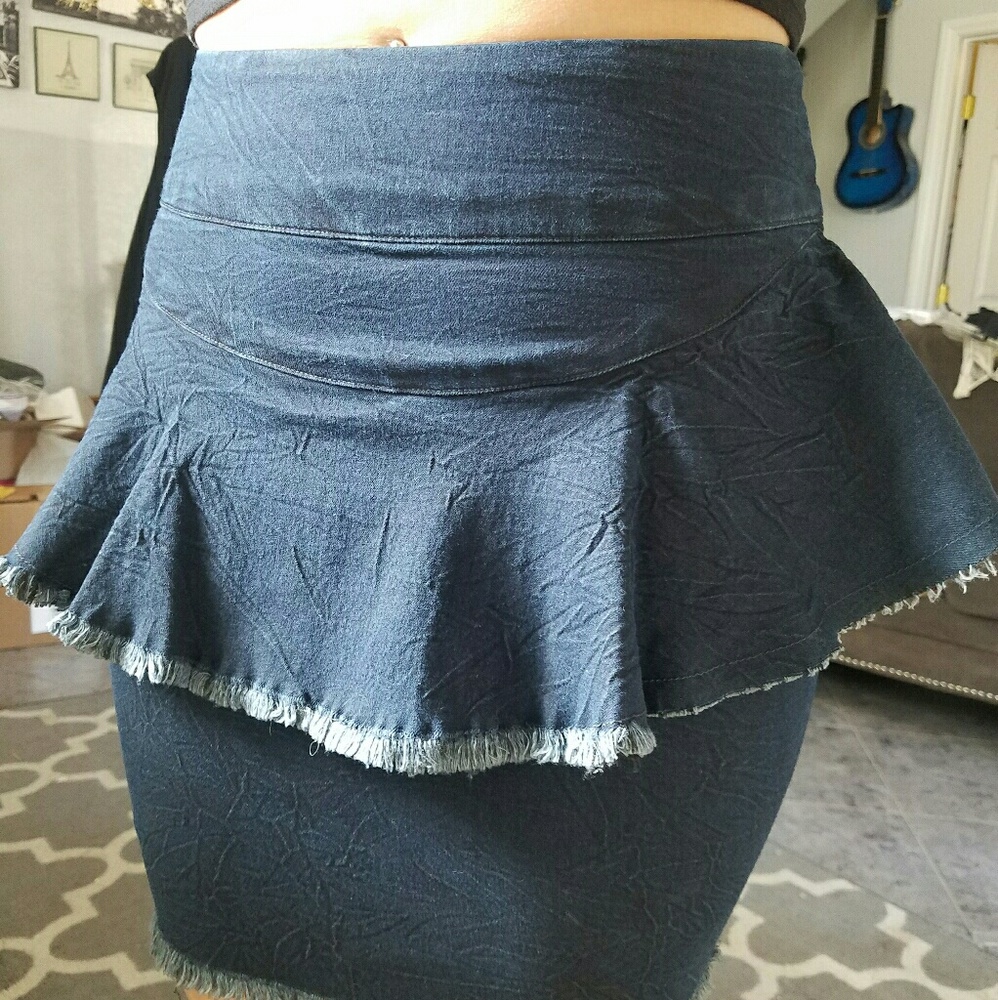 Material girl denim skirt