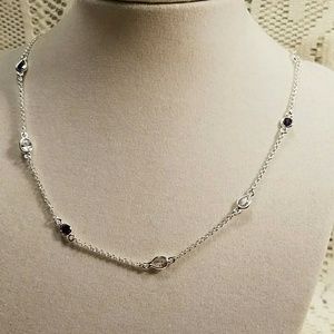 Danecraft amethyst & topaz necklace