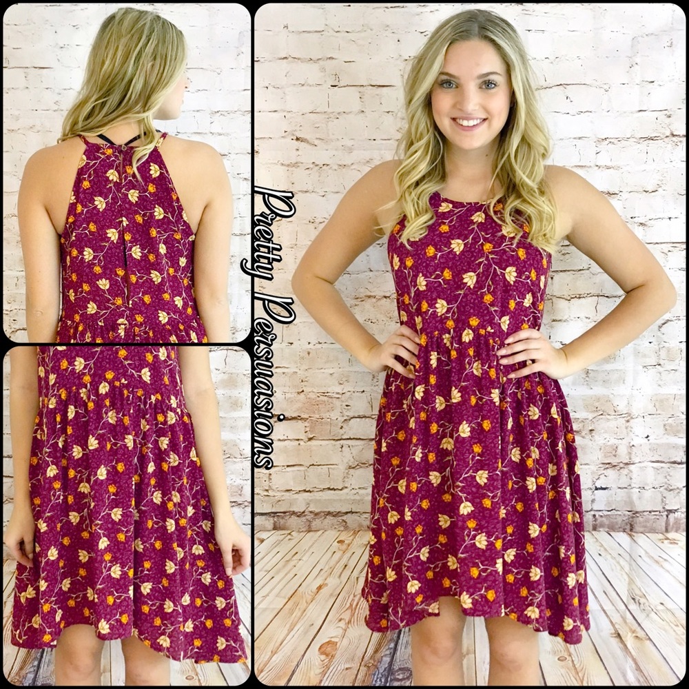 NWT Floral Print Sleeveless Dress - Picture 5 of 5