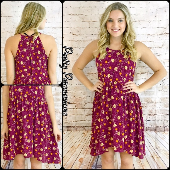 NWT Floral Print Sleeveless Dress - Picture 5 of 5
