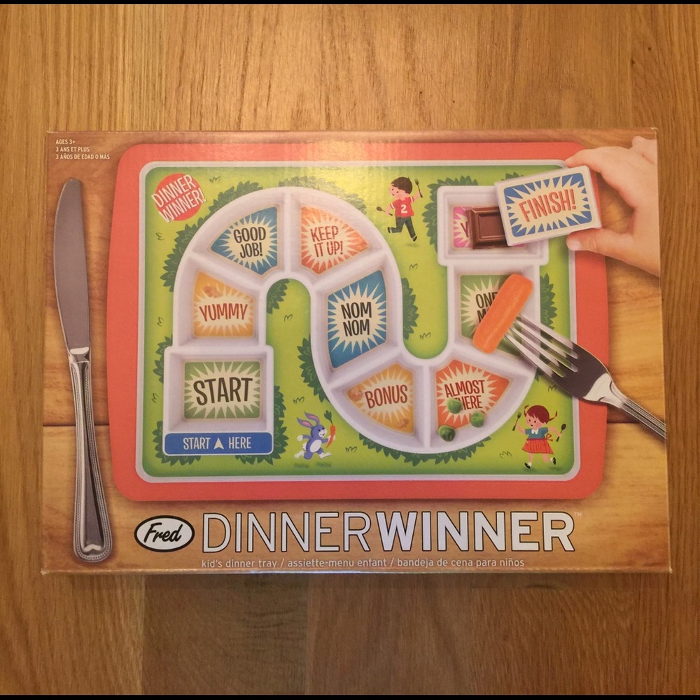 New in box! Winner Dinner plate by Fred & Friends.