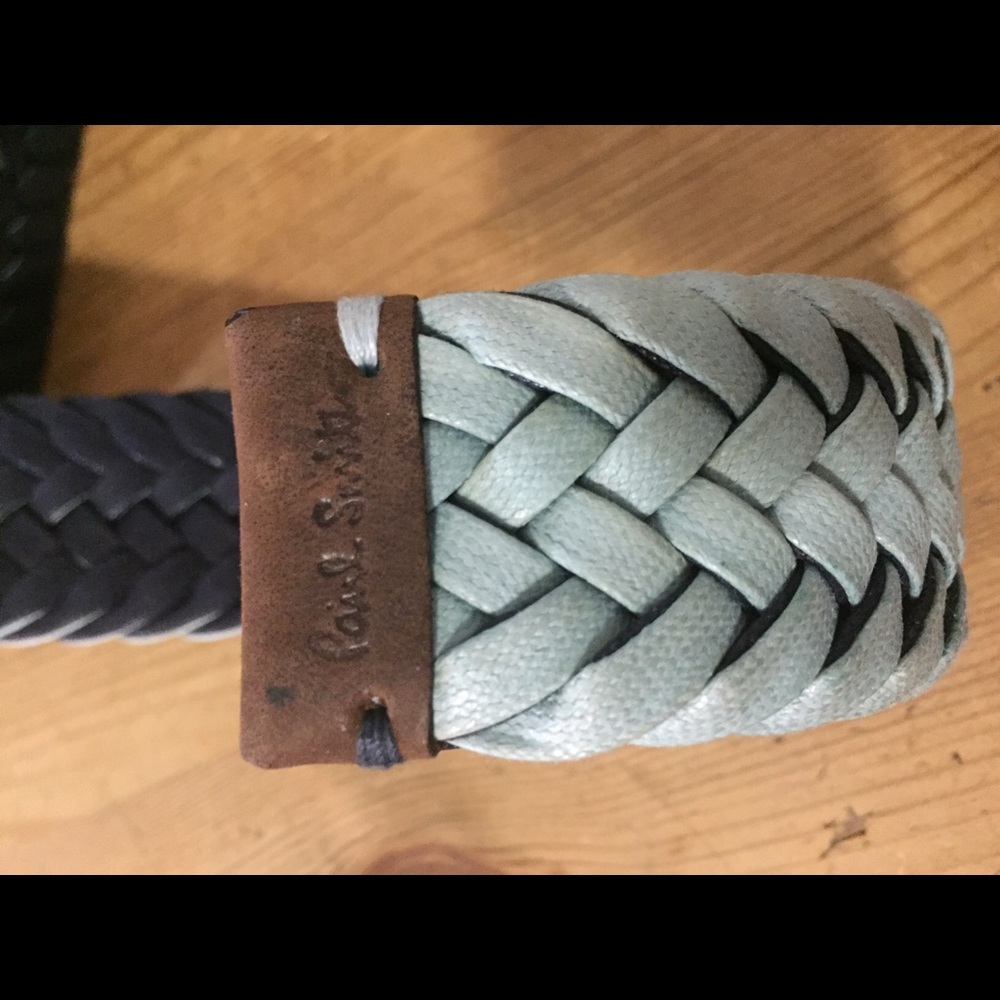 Paul Smith woven leather two-tone belt