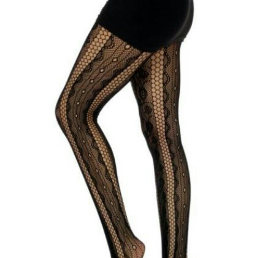 Flower fishnet hose