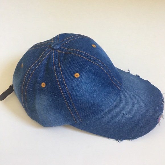 Vintage Distressed Denim Baseball ⚾️ Caps. - Picture 2 of 3