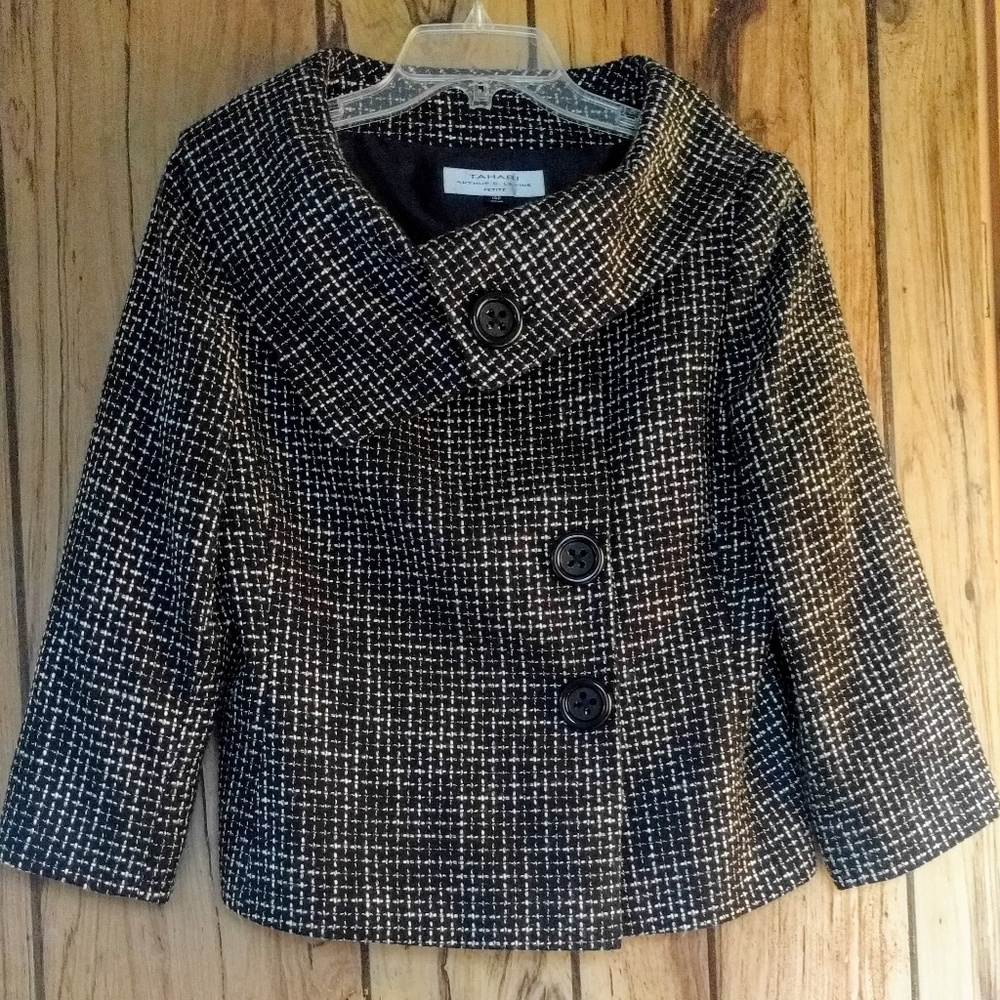Asymmetrical Tahari jacket
