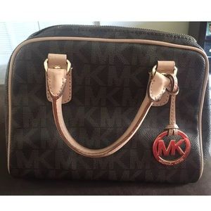 MICHAEL KORS BROWN SMALL SATCHEL