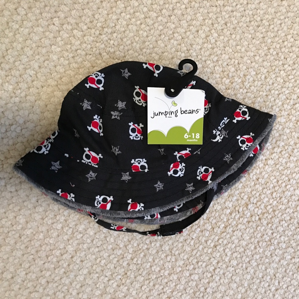 NWT Kohl's Jumping Beans Skull & Bone Bucket Hat