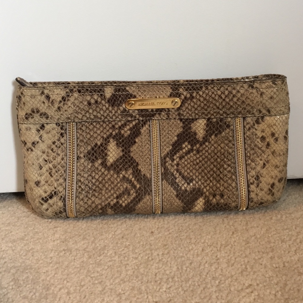 Snakeskin Michael Kors Clutch