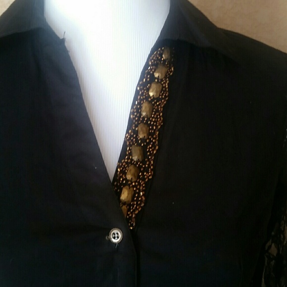 Bke boutique laced arms with beading - Picture 3 of 4