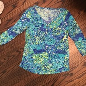 Lilly Pulitzer quarter sleeve t shirt