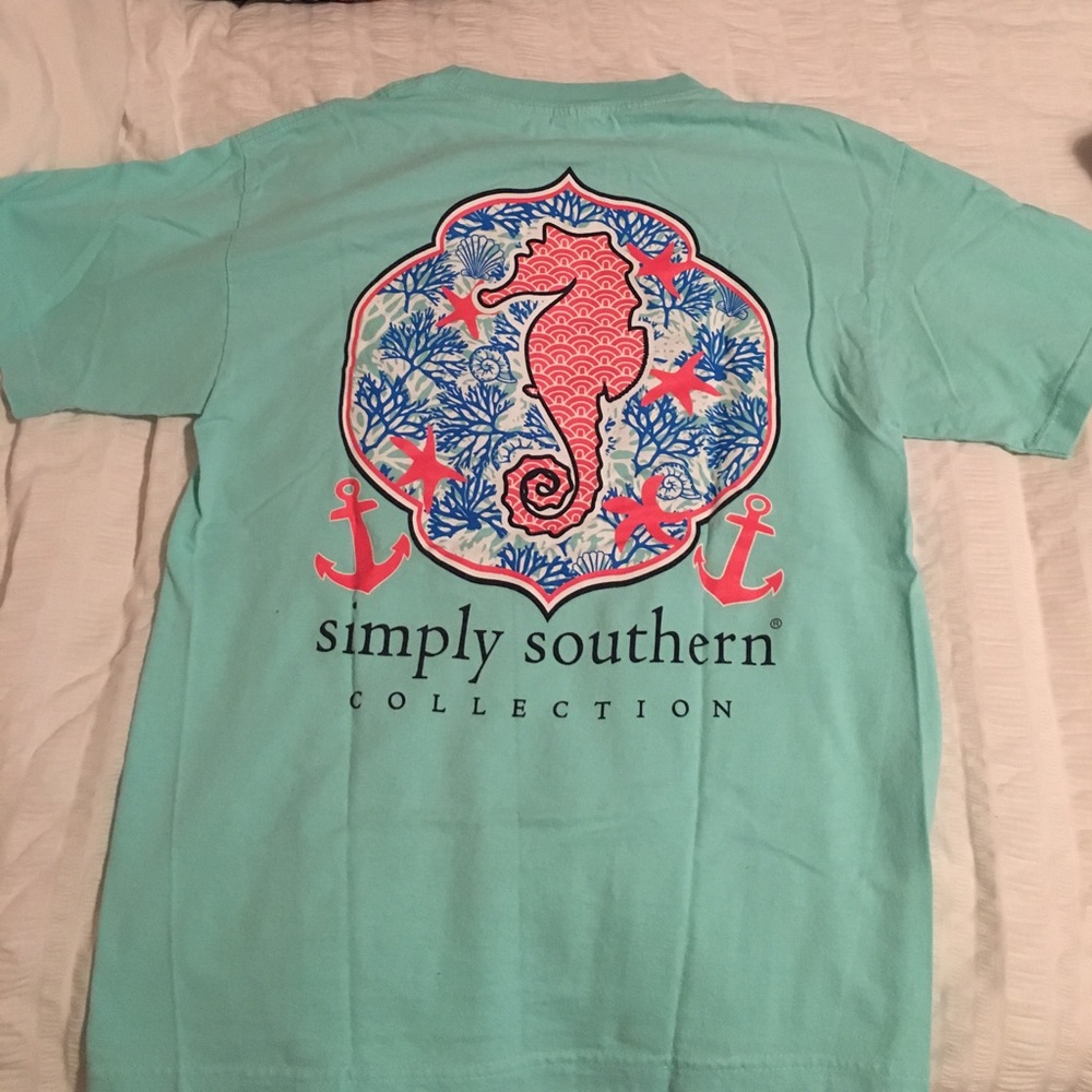 Simply southern seahorse tshirt