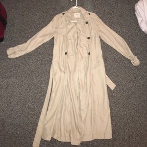 Long tan jacket
