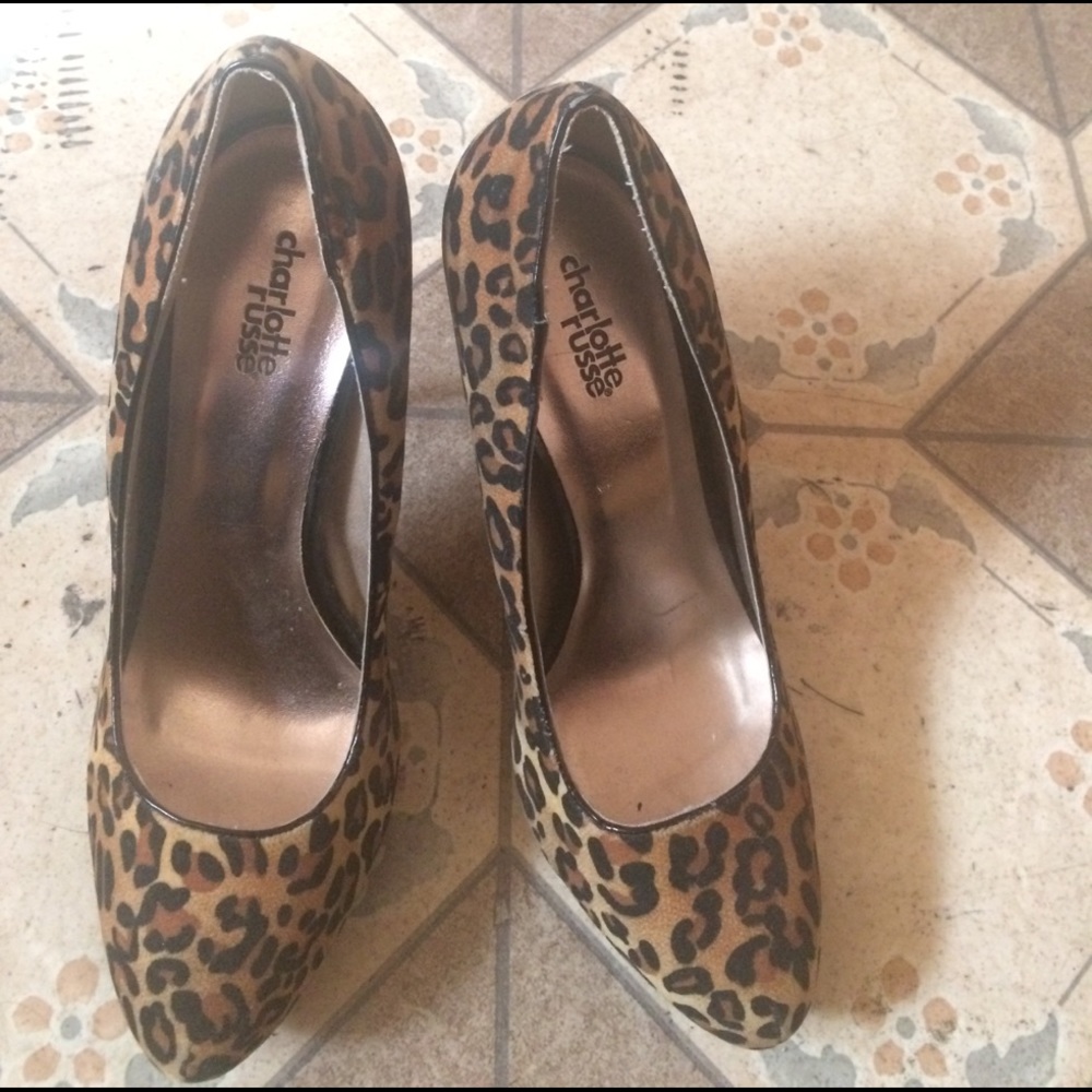 Leopard print heels