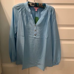 Lilly Pulitzer Elsa Top, Seaspray Blue