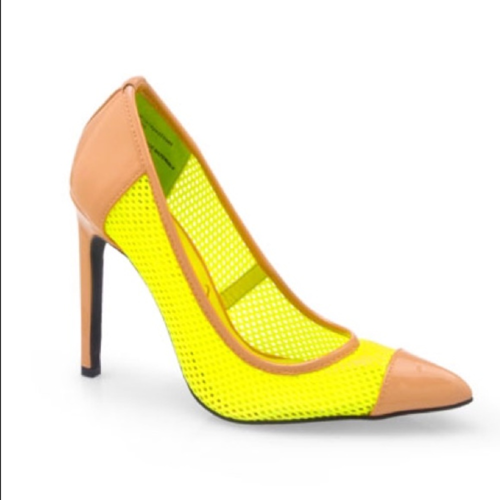 Amiya Pumps Neon Yellow