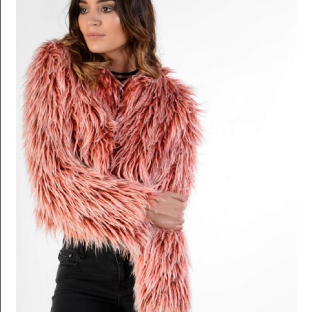 Coral Multi Fur Jacket