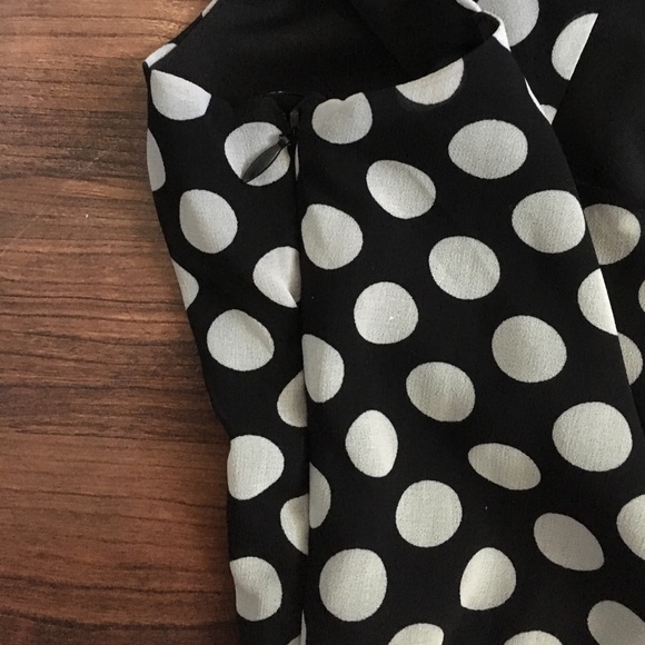 Black and White Polka Dot Dress - Picture 3 of 5