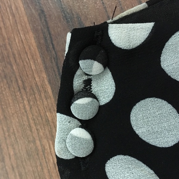 Black and White Polka Dot Dress - Picture 4 of 5