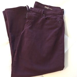 Gap burgundy girlfriend jeans. 32r