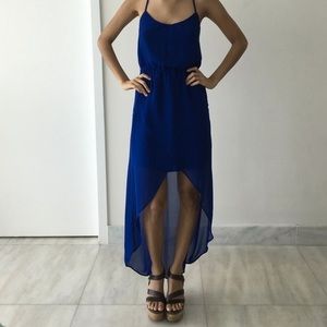 Blue High-Low Dress