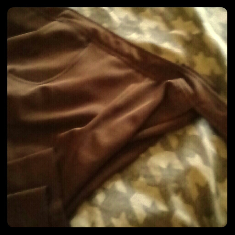 Brown dress slacks