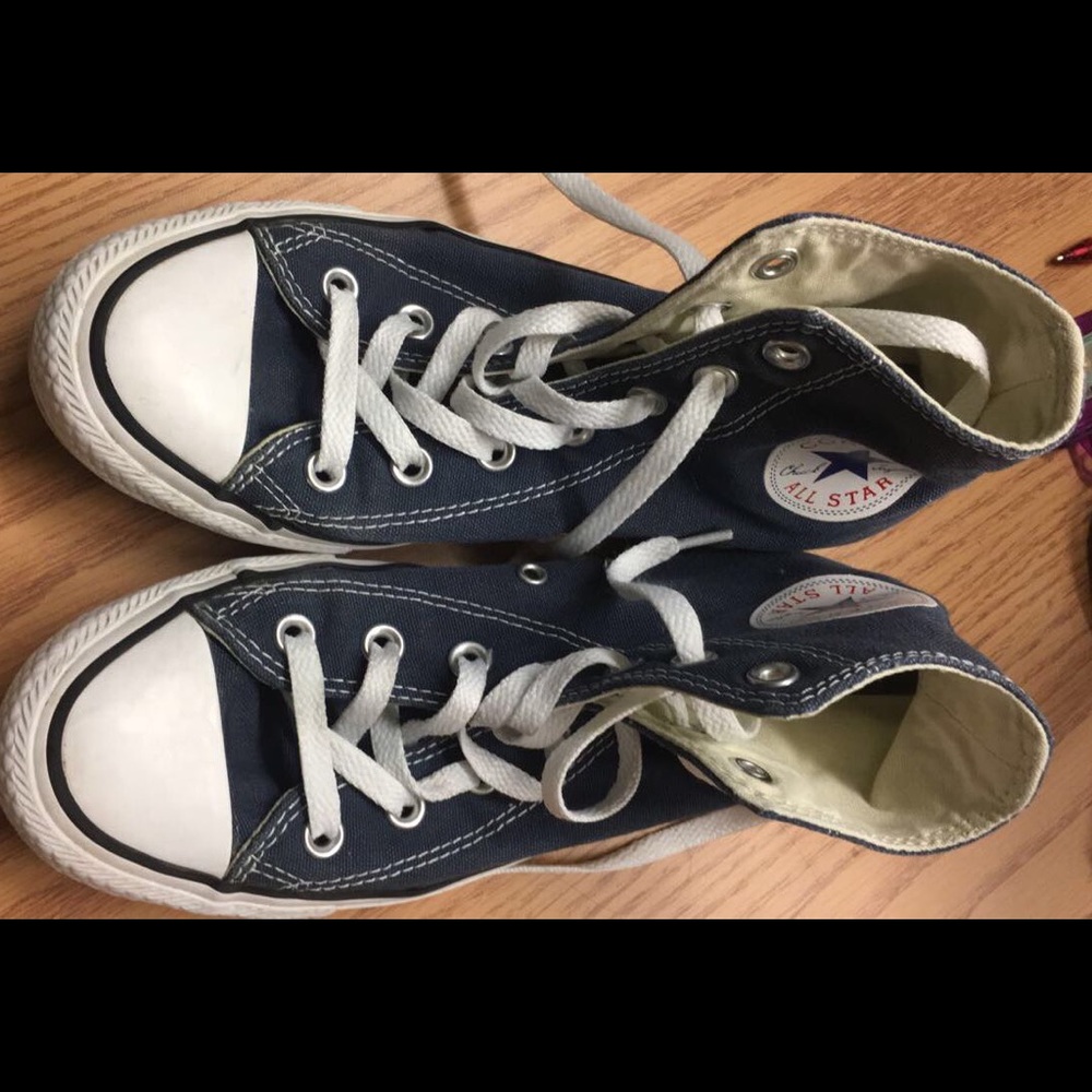 Navy High Top converse