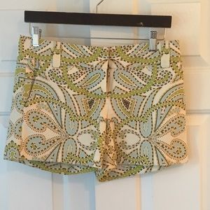 Jcrew blue paisley shorts